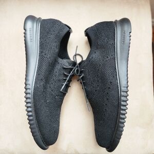 Cole Haan Black Stitchlite ZEROGrand Oxford Shoes